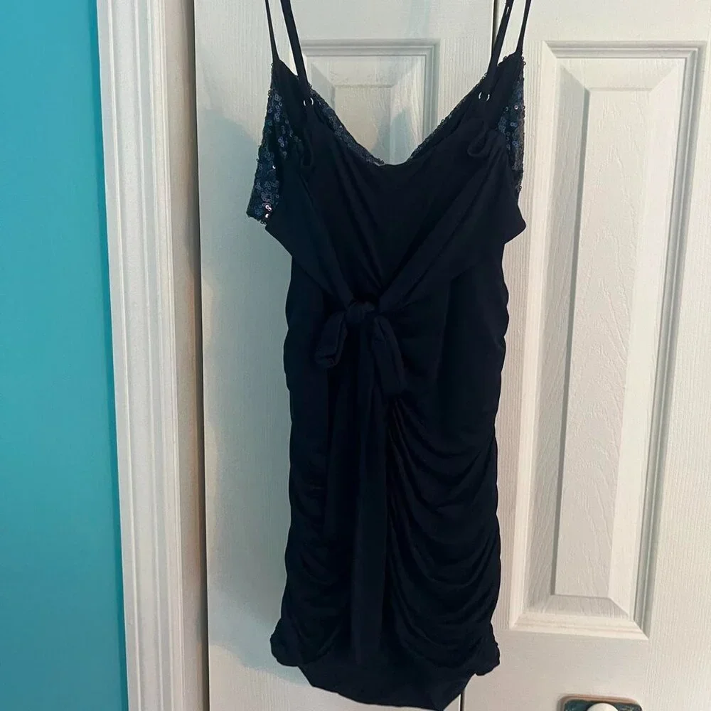 Lucy in the Sky Women's Navy Dress - Picture 2 of 3